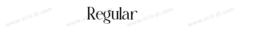 可可秋意渐凉雁传书 Regular字体转换